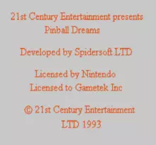 Image n° 3 - screenshots  : Pinball Dreams (Beta)